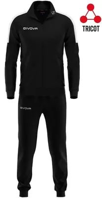 Produktbild von Givova Tuta Revolution Schwarz-Weiß-Set - XL