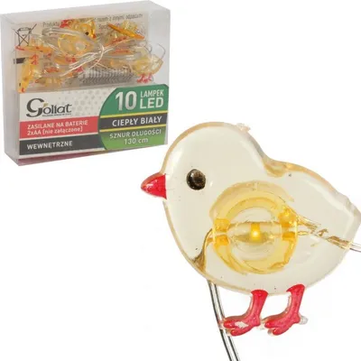 Zdjęcie produktu dla Kurczaczki Girlanda Świetlna Lampki 10Led Wielkanoc Żółte