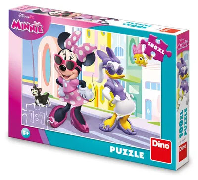 Obrázek produktu pro Dino Puzzle Minnie a Dasiy ve městě 100 XL dílků