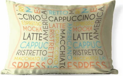 Produktbild von MuchoWow® Outdoor Kissen - "Espresso, Latte, Cappuccino" - Kaffee - Sprichwörter - Zitate - 50x30 cm - Wetterfest - Lounge Kissen - Sofa kissen - Wohnzimmer Dekoration