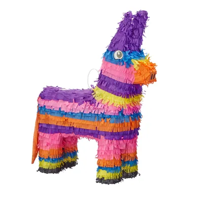 Produktbild von 3er Set Pinata Esel, zum Aufhängen, Kinder, Mädchen, Jungs, Geburtstag, zum Befüllen, HxBxT: 55 x 40 x 13 cm, bunt