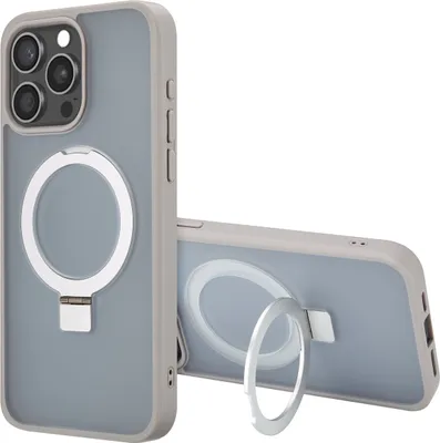 Produktbild von Accezz Ring Stand Backcover mit MagSafe iPhone 15 Pro Max - Grau