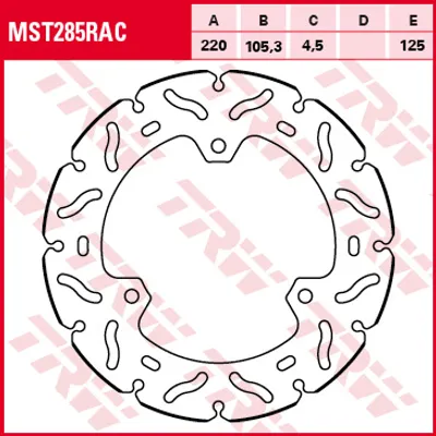 Produktbild von TRW Bremsscheibe Sportiv starr MST285RAC YZF-R25 RG10