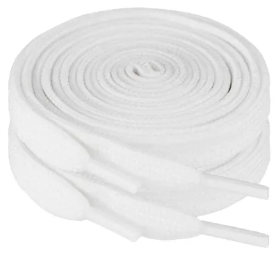 Produktbild von Weiße flache Schnürsenkel 130 cm – für Sneaker, Sport & Alltag