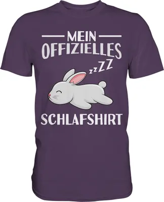 Produktbild von Offizielles Schlafshirt Nachthemd Schlafanzug Pyjama Hase T-Shirt – Urban Purple / L