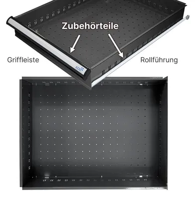 Produktbild von "CONVEX" Schublade Blendenhöhe 200 mm RAL7016