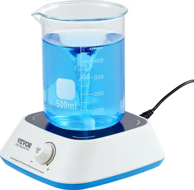 Produktbild von VEVOR magnetické míchadlo 3000 ml, magnetické míchadlo s nastavitelnou rychlostí 0-2000 otáček za minutu, sada 3000 ml, včetně míchací tyče, včetně adaptéru, pro zemědělství apod.