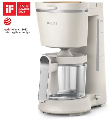 Produktbild von Philips Filterkaffeemaschine Conscious Collection Edition aus 100% biobasiertem Kunststoff, 1.2 L (HD5120/00)