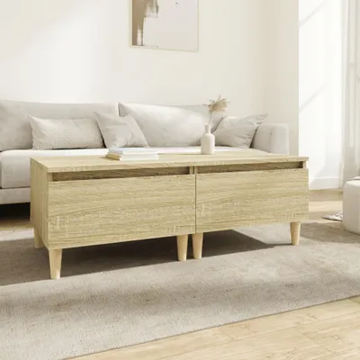 Image de The Living Store tables d'appoint 2 pièces chêne Sonoma 50x46x35 cm bois composite