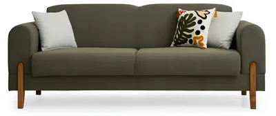 Produktbild von Grünes Polstersofa Designer 3-Sitzer Moderne Wohnzimmer Textilcouch