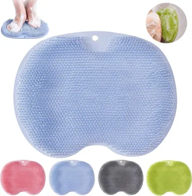 Produktbild von Fußmassagepad Silikon mit Saugnäpfen, groß, zur Fußreinigung und Durchblutungsförderung