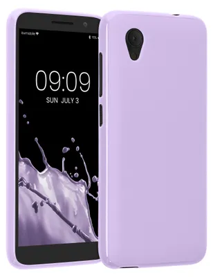 Produktbild von kwmobile Handyhülle für Alcatel 1 (5.0") Hülle - TPU Case - Kabelloses Laden - Schutzhülle Cover in Lavendel