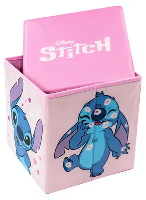 Produktbild von Disney Lilo und Stitch Kinder Spielzeugkorb mit Deckel 30x30x30 cm