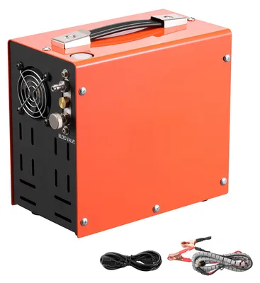 Image de Compresseur d'air PCP SucceBuy, 350W, 30 MPa, DC 12V et AC 230V, 4500 PSI (300 bar), refroidissement par ventilateur, arrêt manuel, convertisseur pour usage domestique et automobile, compresseur haute pression pour pistolets à air et bouteilles de plongée