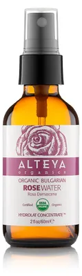 Zdjęcie produktu dla Organiczna Bułgarska Woda Różana, Butelka Z Bursztynowego Szkła 240Ml