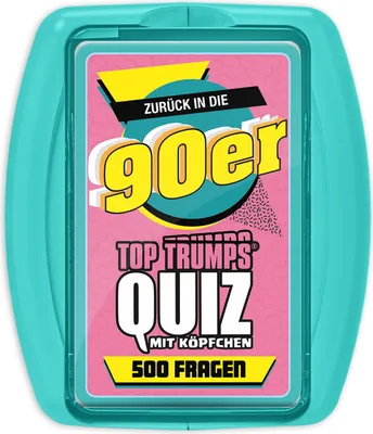 Image de Top Trumps Quiz 90's Jeu de devinettes Jeu de connaissances Jeu de société
