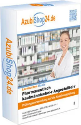 Image de AzubiShop24.de Basis-Lernkarten Pharmazeutisch-kaufmännische/r Angestellte/r (PKA)