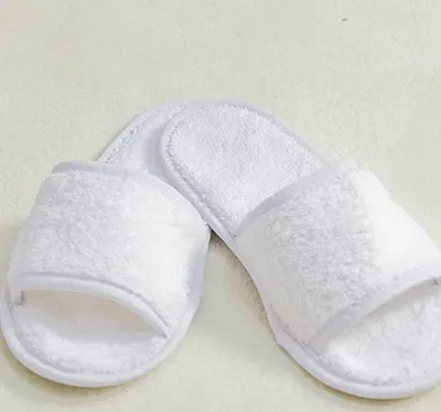 Produktbild von Towel City Classic Terry Slippers - Open Toe