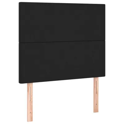 Image de vidaXL Têtes de lit 2 pcs. noir 90x5x78/88 cm similicuir