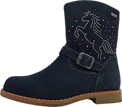 Produktbild von Lurchi Kinderschuhe Mädchen Reißverschluss Stiefel Blau Freizeit