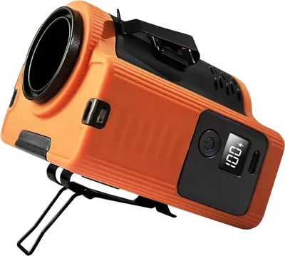 Produktbild von INF N610 Taillenventilator: Tragbar, Wiederaufladbar, Clip-On Orange