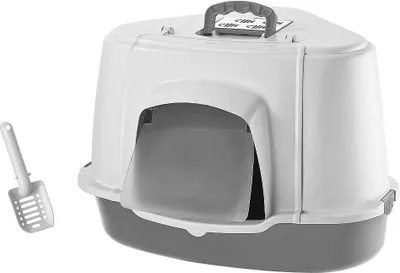 Immagine prodotto di Lettiera angolare per gatti Nobby con cuffietta speciale L x P x A: 70 x 57 x 48 cm grigio