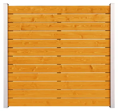 Produktbild von Ligna Gard Holz Zaun Amrum Steckzaun ca. 180x180cm Fichte Lärche Farben lasiert Ohne Pfosten