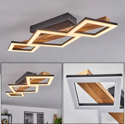 Produktbild von Stoccareddo »Stoccareddo« moderne Deckenlampe aus Metall/Holz