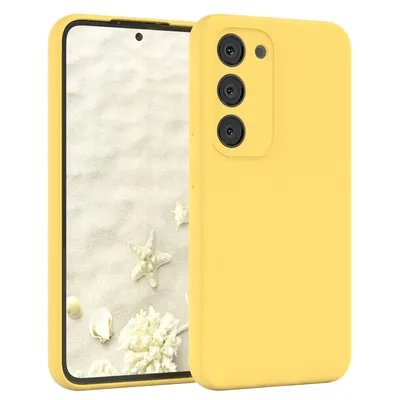 Produktbild von EAZY CASE Silikonhülle für Samsung Galaxy S23  Silikon Backcover Schutz in Gelb