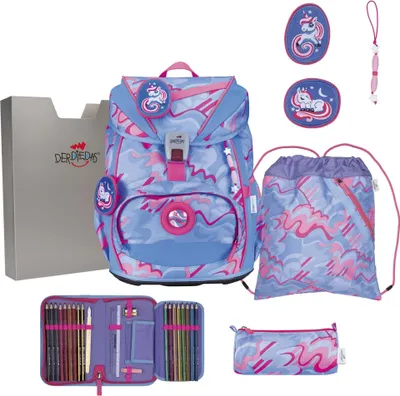 Produktbild von DerDieDas Schulranzen-Set ErgoFlex Light Exklusiv Superflash Magic Unicorn