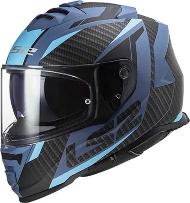 Image de Casque de course LS2 FF800 Storm II, bleu mat, 2XL (63/64)