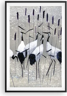 Produktbild von Gerahmtes Poster - Schwarzer Rahmen - Vogel Natur Wasser - 61x91,5 cm - Wand Bild - Wanddeko - Wandbilder - Kunstposter - Wandposter - Bilderrahmen - Bilder - Kunstdruck - Wandbild - P2BPA61x91-3687