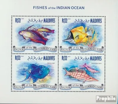 Produktbild von Briefmarken Malediven 2013 Mi 4868-4871 Kleinbogen (kompl. Ausg.) postfrisch Fische