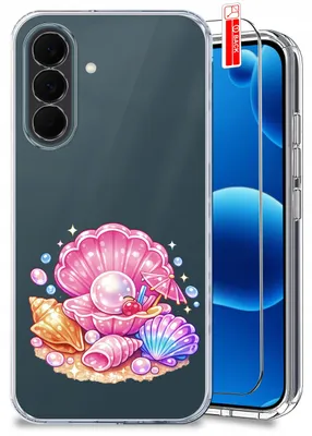 Image de Coque pour Samsung Galaxy A37 5G – Motifs estivaux, coque transparente et colorée + film de protection pour écran