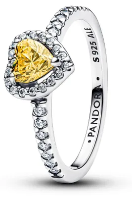 Produktbild von PANDORA Timeless Herz Ring Silber mit Zirkonia Größe