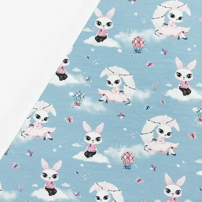 Produktbild von Stoffpaket Kinder 0,5x1,5m Jersey + 0,5x0,7m Bündchen Nähpaket Kinderkleidung