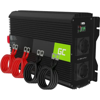 Produktbild von Green Cell KFZ Spannungswandler Power Inverter PRO 12V > 230V 2000W/4000W mit USB