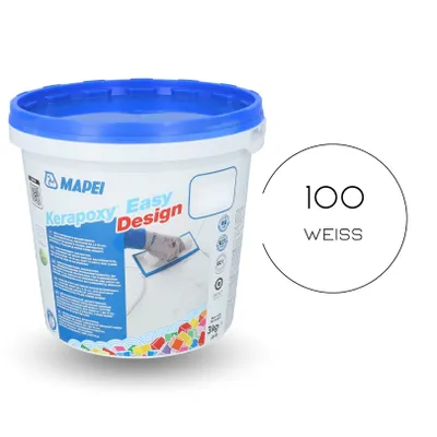 Produktbild von MAPEI Kerapoxy Easy Design Epoxid-Fugenmörtel Farbe 100 weiß 3kg