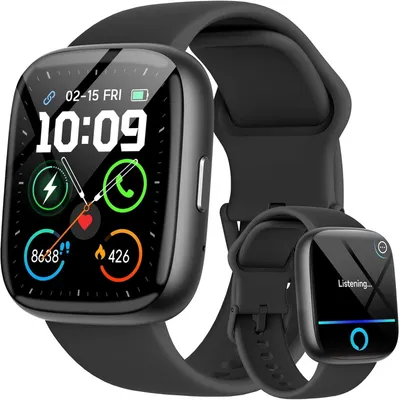 Produktbild von Smartwatch 1,83" HD mit Telefonieren, 100+ Sportmodi Fitnessuhren mit Herzfrequenzmonitor/Schlafmonitor/Schrittzähler, IP68 Wasserdichte