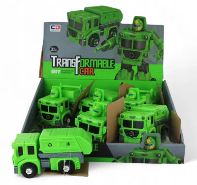 Produktbild von Dromader Müllwagen Roboter 2in1 Spielzeugauto 152417