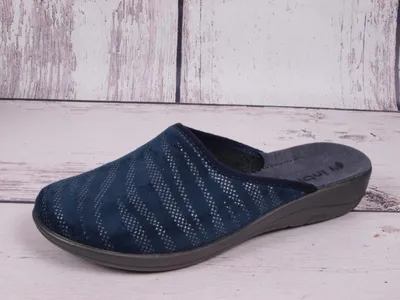 Produktbild von INBLU Damen Hausschuhe bequeme Silber Blau 41