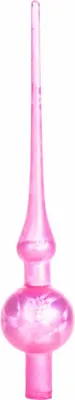 Produktbild von Christbaumspitze 28cm Pink Eislack