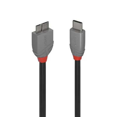 Obrázok produktu pre LINDY USB 3.2 Kabel Typ C/Micro-B Anthra Line 2m