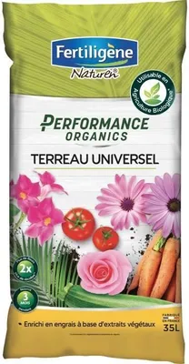 Produktbild von Pflanzerde Performance Organics Universell, FERTILIGENE, 35 L, Für Gemüse-, Zier- und Zimmerpflanzen, Mit Guano