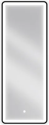 Produktbild von Mexen Coro podsvícené koupelnové zrcadlo 45 x 120 cm, LED 6000K, ventilátor, Černá rama - 9817-045-120-611-70