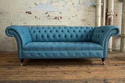 Productafbeelding van Chesterfield Couch 3 Sitzer Polster Sitz Leder Couchen Sofas Sofa