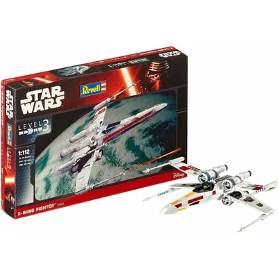 Zdjęcie produktu dla Revell X-wing Fighter, Model samolotu kosmicznego, Zestaw montażowy, 1:112, X-wing Fighter, Star Wars, 21 szt.
