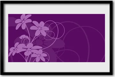 Produktbild von Bild 60x40 MDF-Rahmen Wandkunst Abstrakte Blumen-Kunst