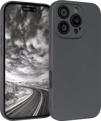 Produktbild von EAZY CASE - TPU Hülle für Apple iPhone 16 Pro, TPU Case stoßfeste Handyhülle, weiches Cover mit Kameraschutz, Silikonhülle in Grau