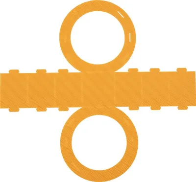 Produktbild von Heyda 204876215 Rundlaternen-Zuschnitt Ø 22 cm gelb